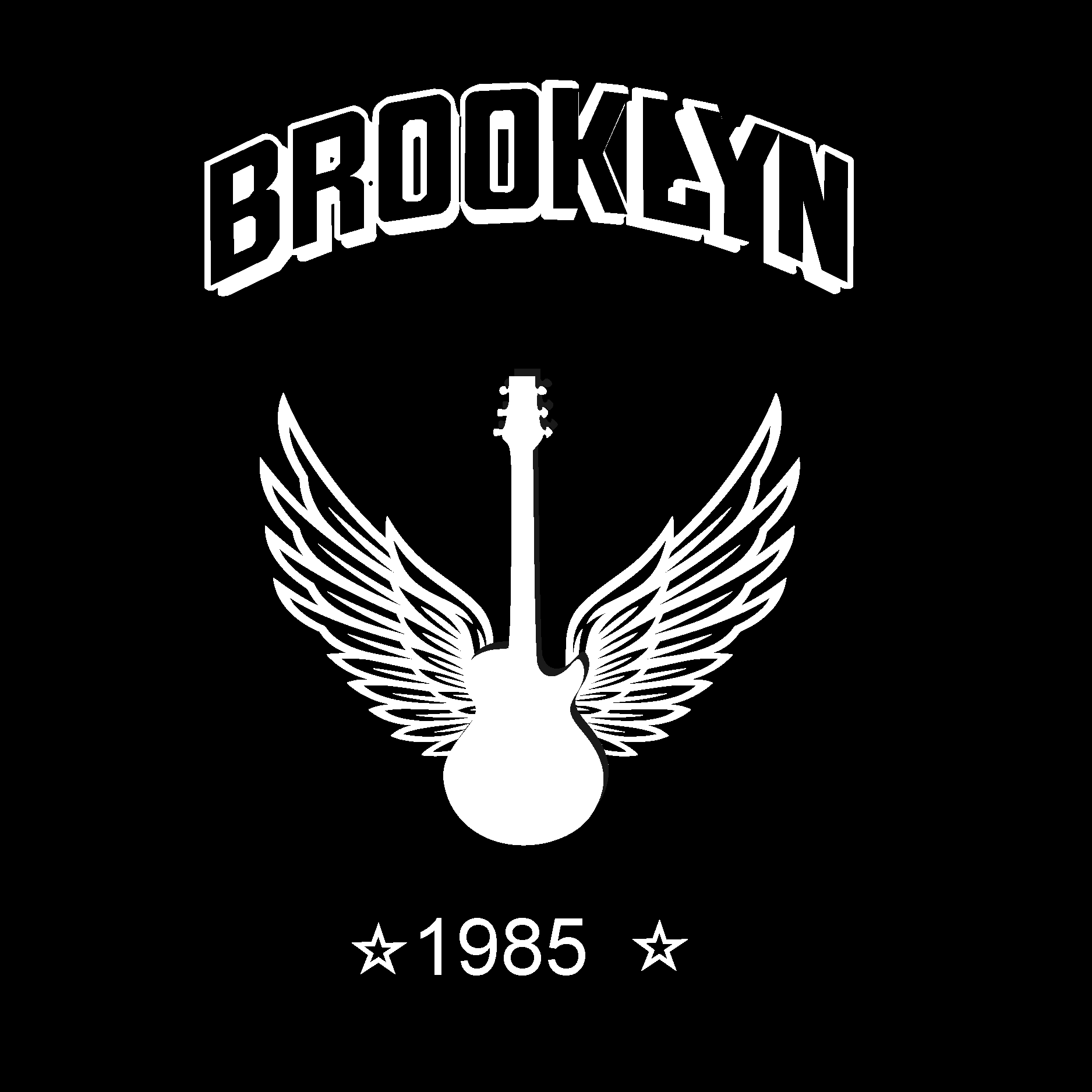 Brooklyn 1985 Rock Band Logo Vector Logo
